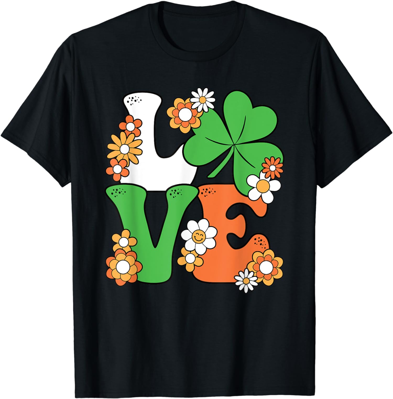 Groovy Saint Patrick’s Day Love Celebration Shamrock Unisex T-Shirt