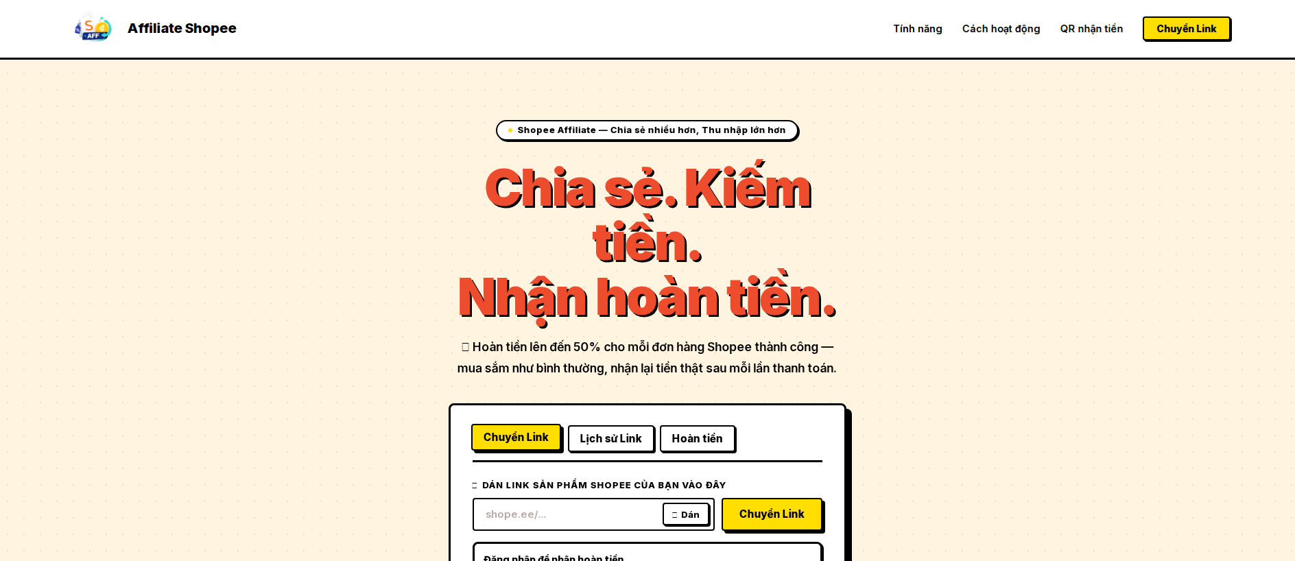 Stored capture of shopee-money.io.vn