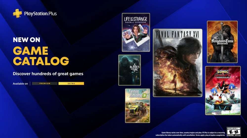 PS Plus Extra de junho chega com Final Fantasy XVI e Sonic X Shadow Generations