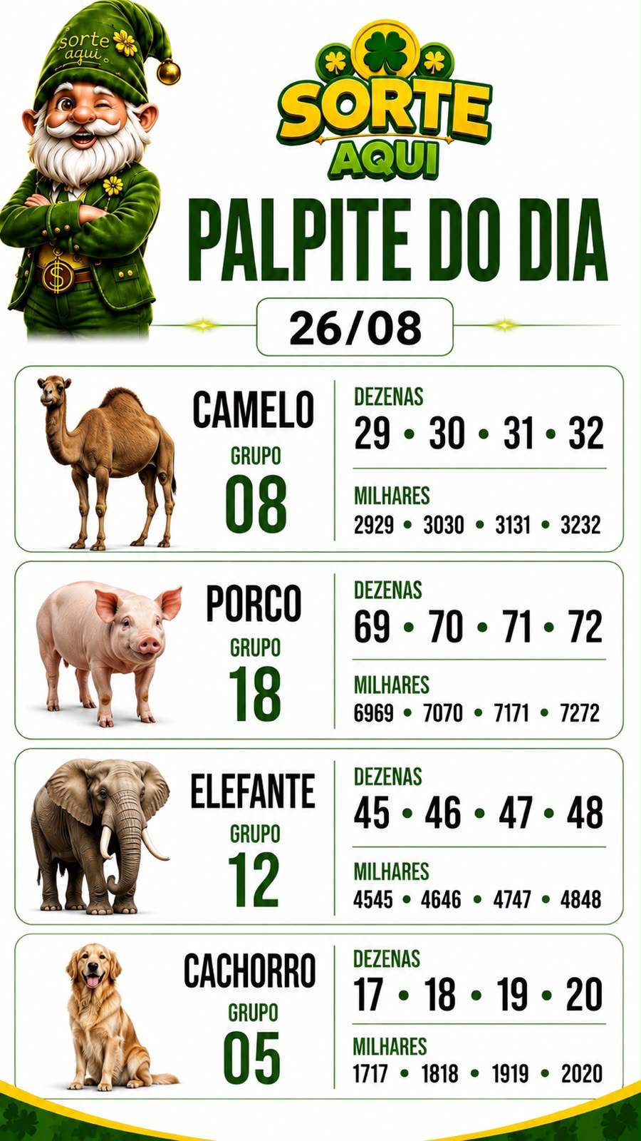 Palpites do Dia