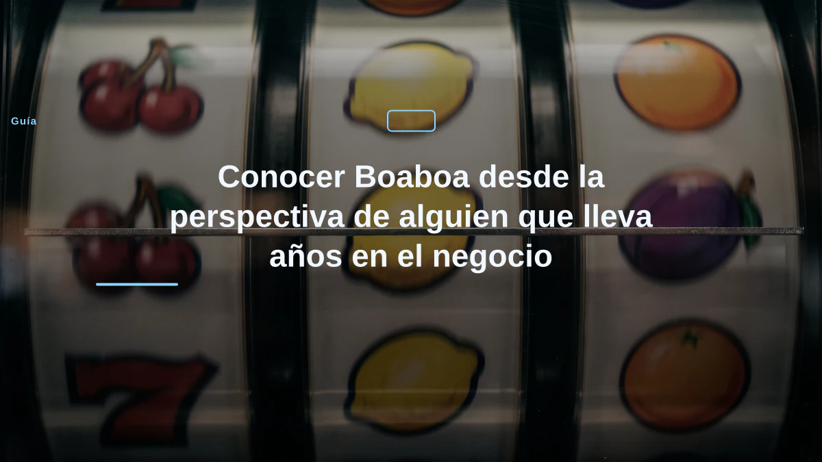 Conocer Boaboa desde la perspectiva de alguien que lleva años en el negocio