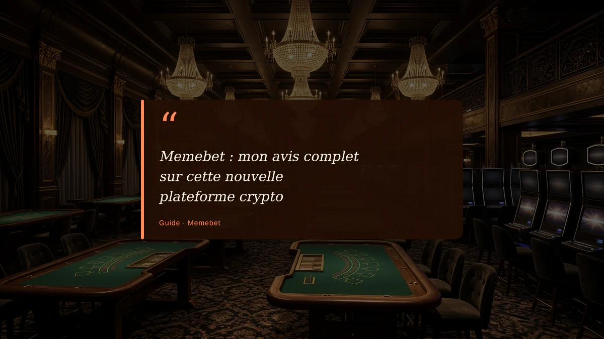 Memebet : mon avis complet sur cette nouvelle plateforme crypto