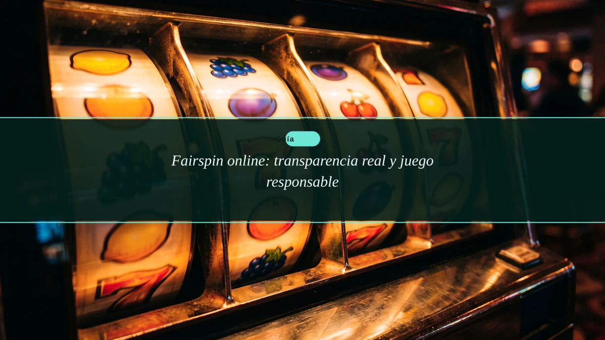 Fairspin online: transparencia real y juego responsable
