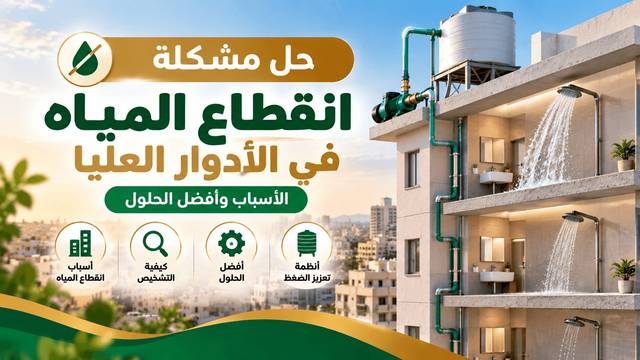 حل مشكلة انقطاع المياه في الأدوار العليا
