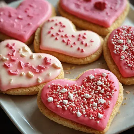 Heart-Shaped Cookies for Valentine's Day