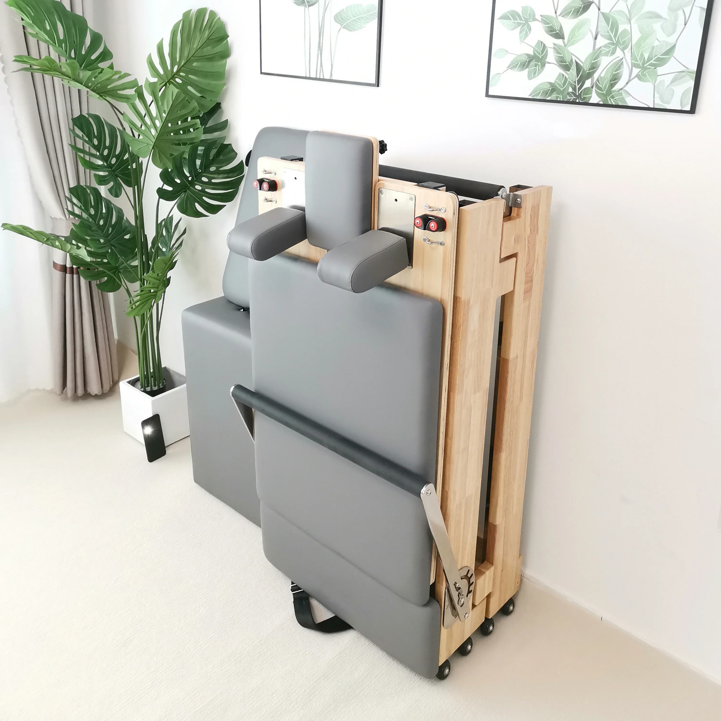 Debut Pilates Core Bed, Maple Oak Foldable, Private School, Home Shaping, Yoga, New view 2