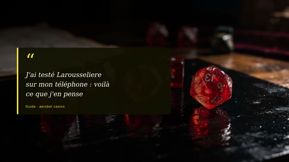 J'ai testé Larousseliere sur mon téléphone : voilà ce que j'en pense