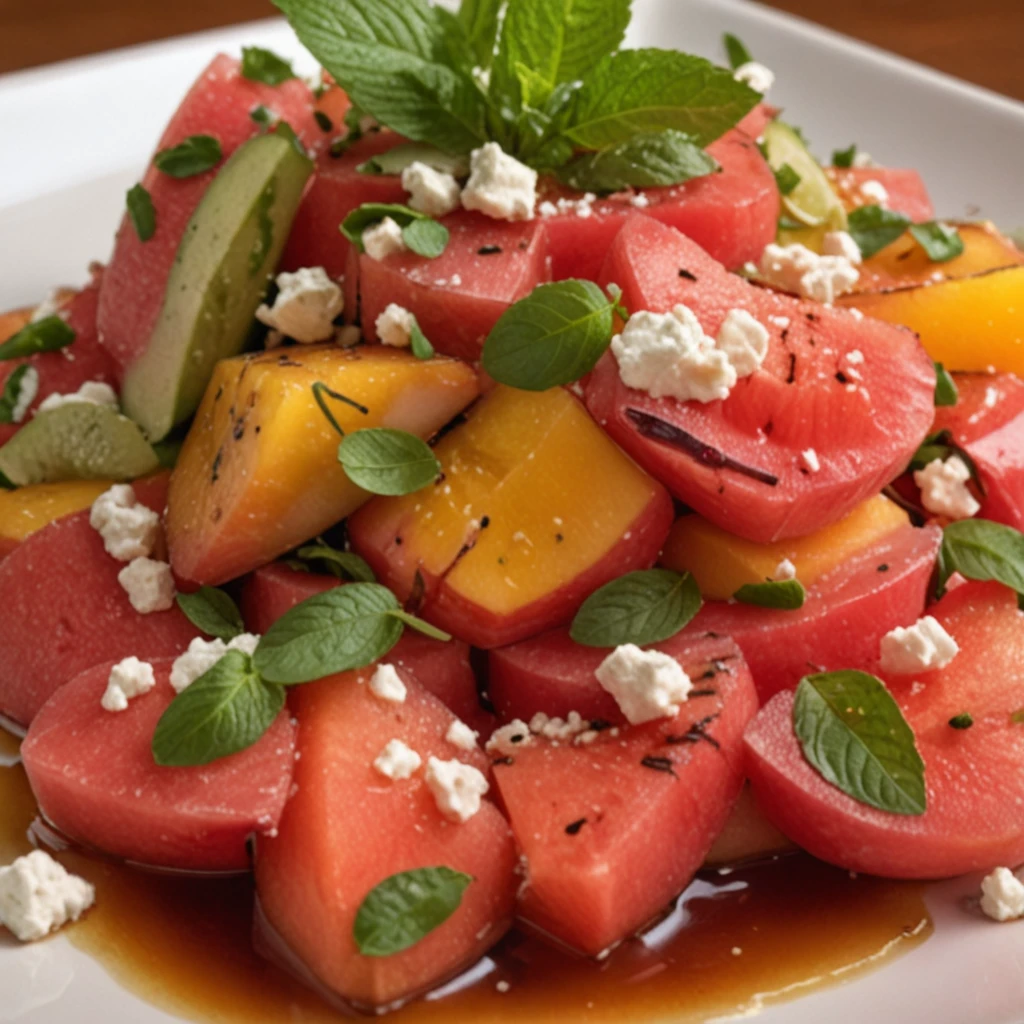 Peach Watermelon Salad Recipe: Refresh Summer Meals!