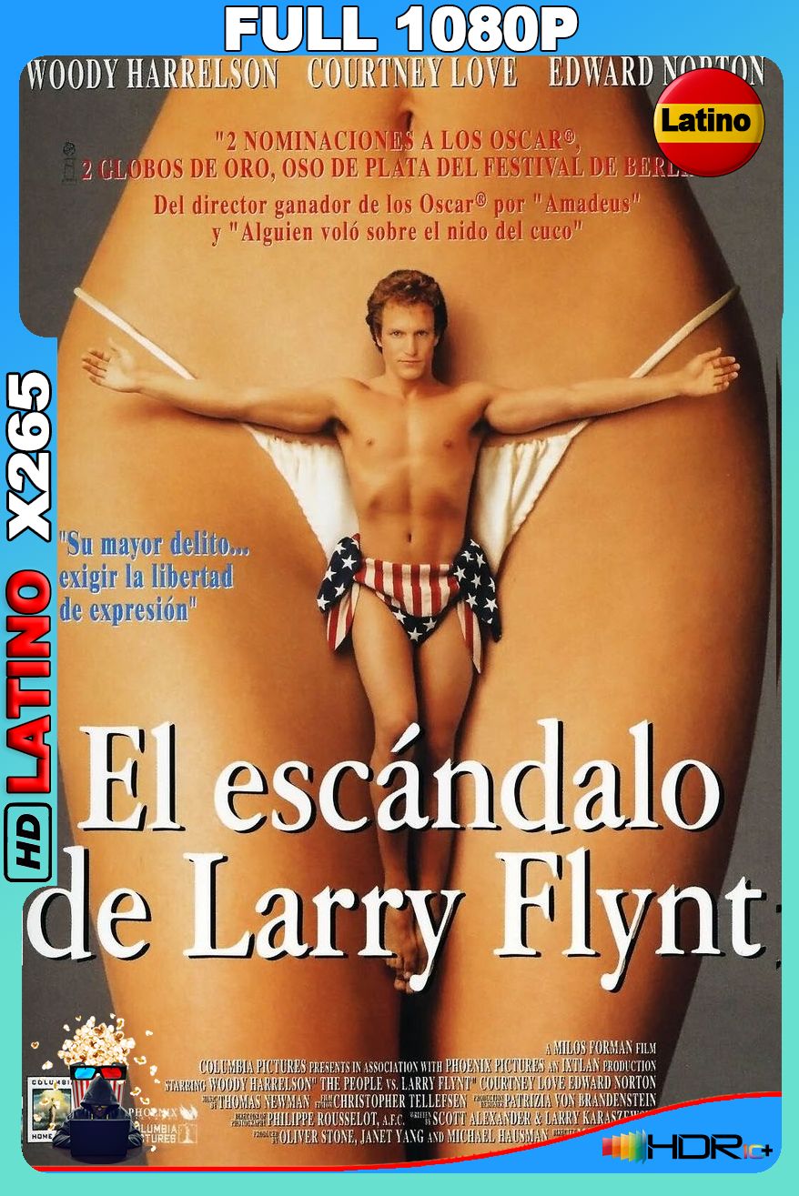 Larry Flynt El nombre del escándalo (1996) [Full 1080p] X265 UHD HDR [Latino-Inglés]