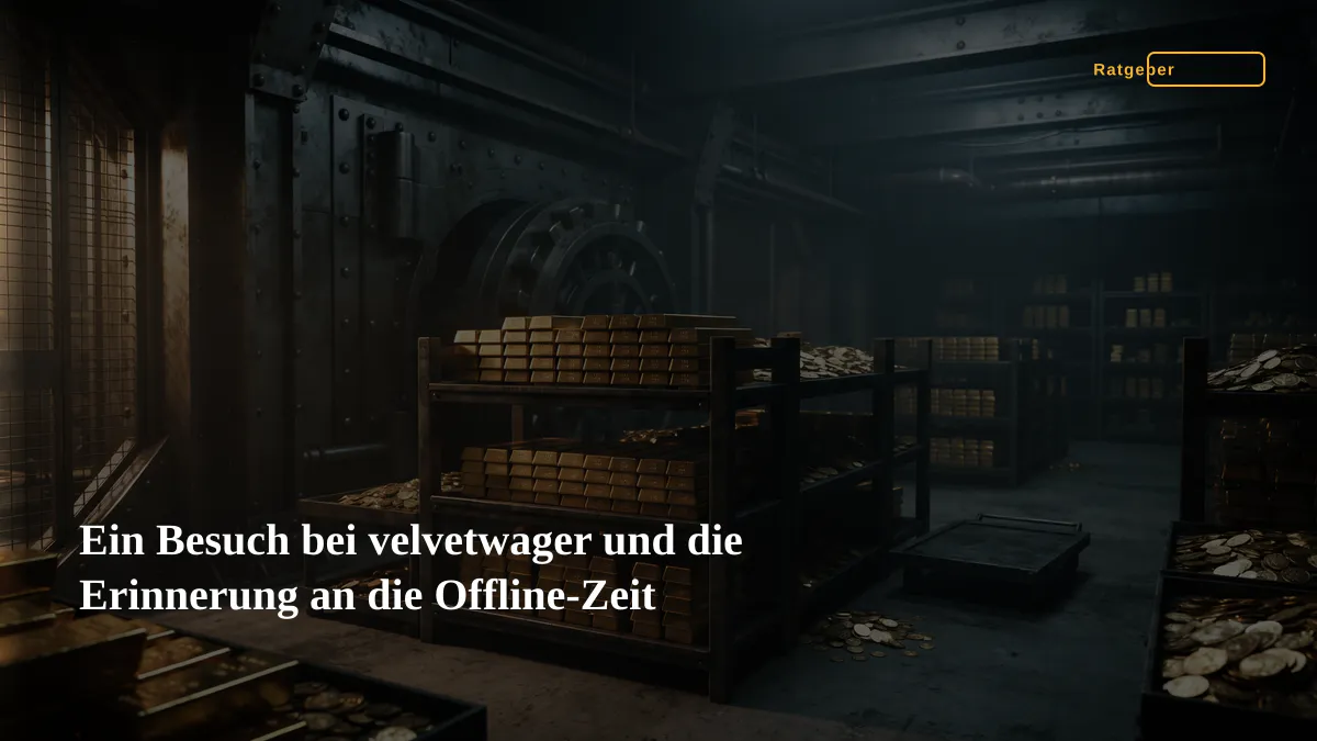 Ein Besuch bei velvetwager und die Erinnerung an die Offline-Zeit