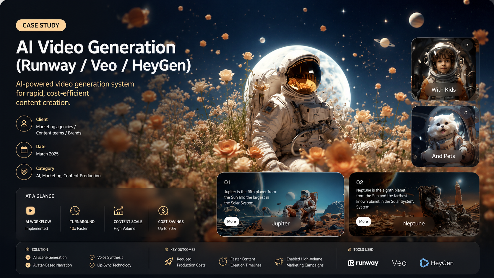 AI Video Generation (Runway / Veo / HeyGen)