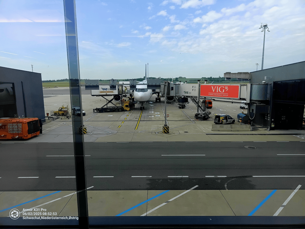A view across the airport apron.