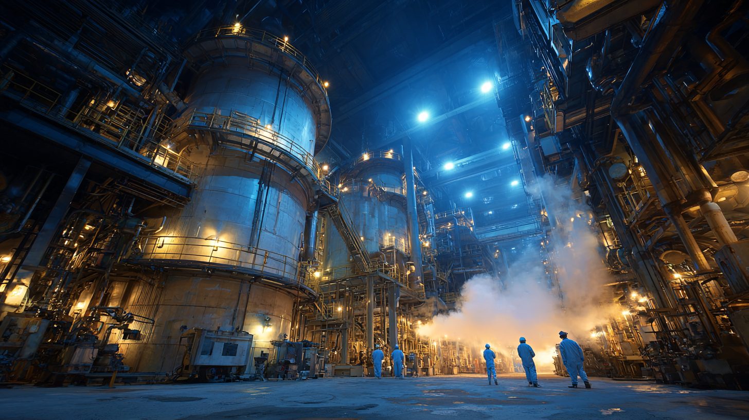 Установка клапана для агрессивных сред на химическом заводе