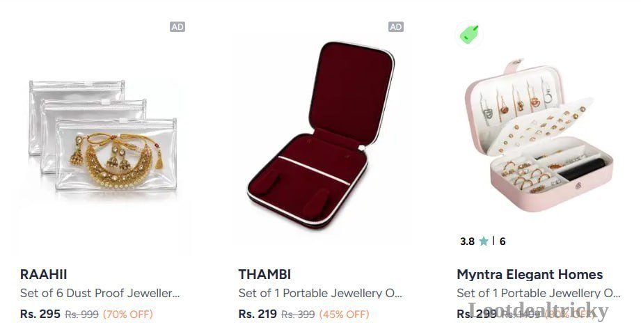 Jewellery Organisers Under Offer Image