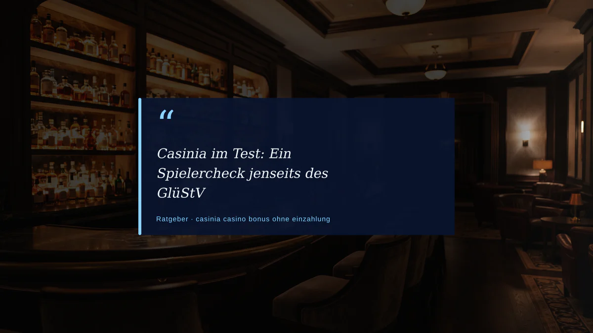 Casinia im Test: Ein Spielercheck jenseits des GlüStV