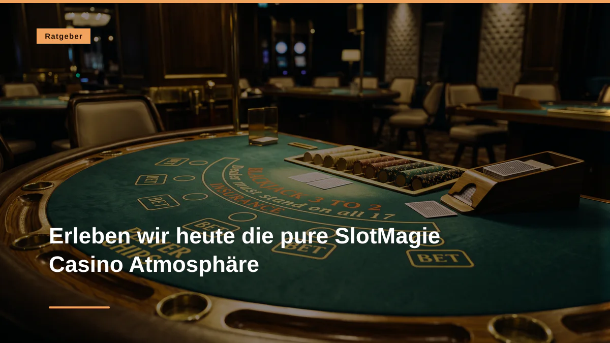 Erleben wir heute die pure SlotMagie Casino Atmosphäre