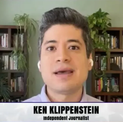 Headshot of Ken Klippenstein on Steve Bannon's War Room