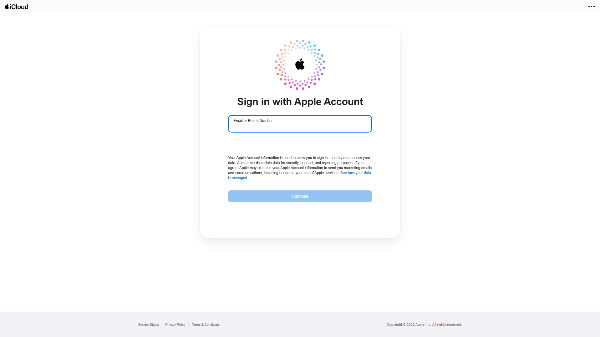 Stored capture of 918372-icloud.com