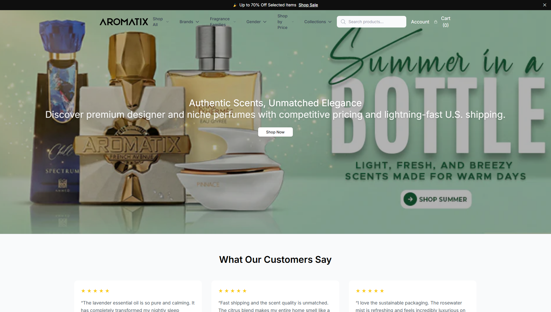 Stored capture of aromatixshop.shop