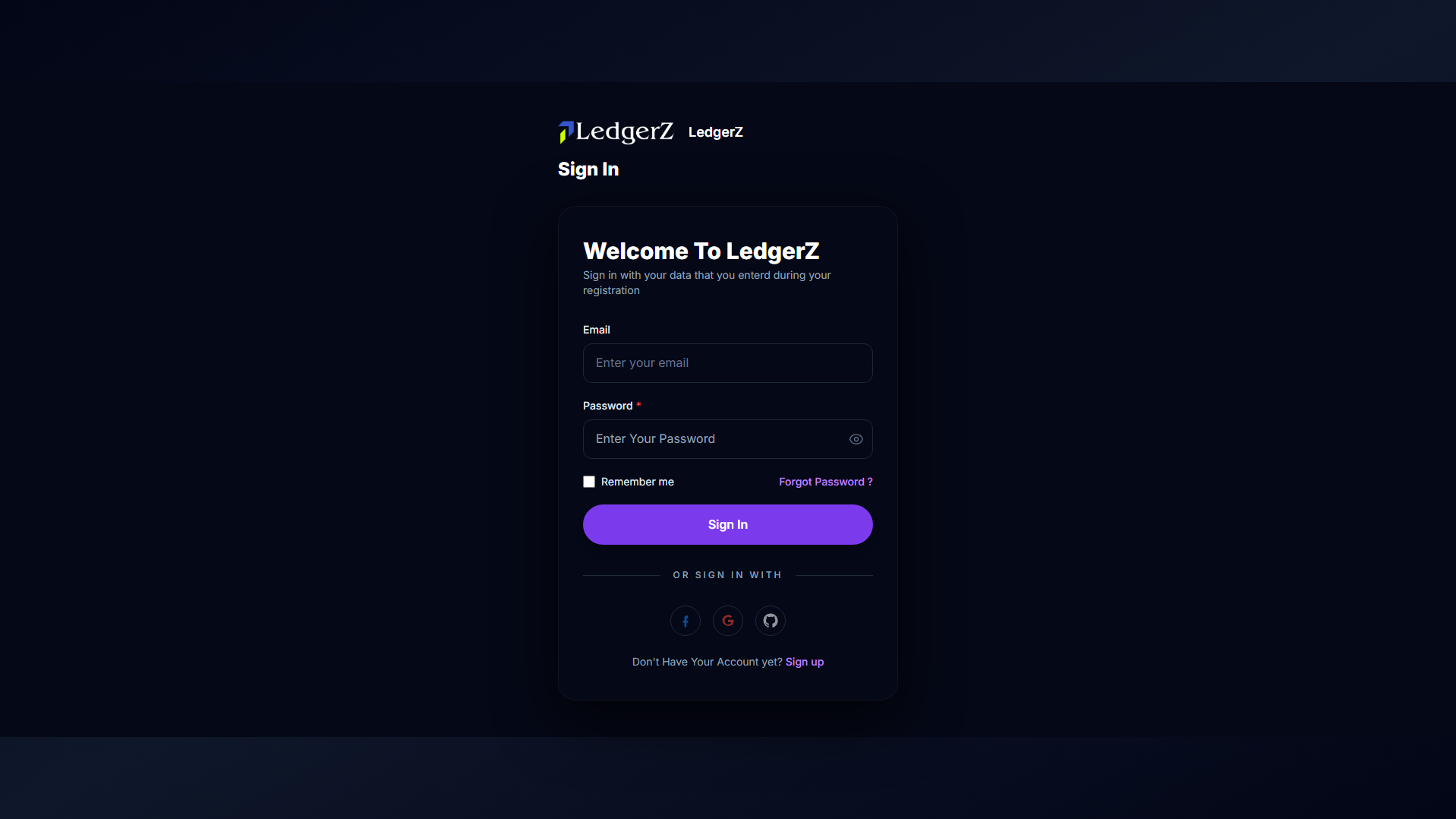 Screenshot of secure.ledgerz.net