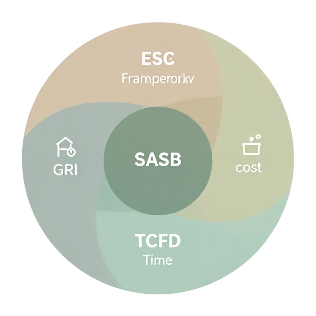 Comparison of ESG reporting frameworks GRI, SASB, TCFD
