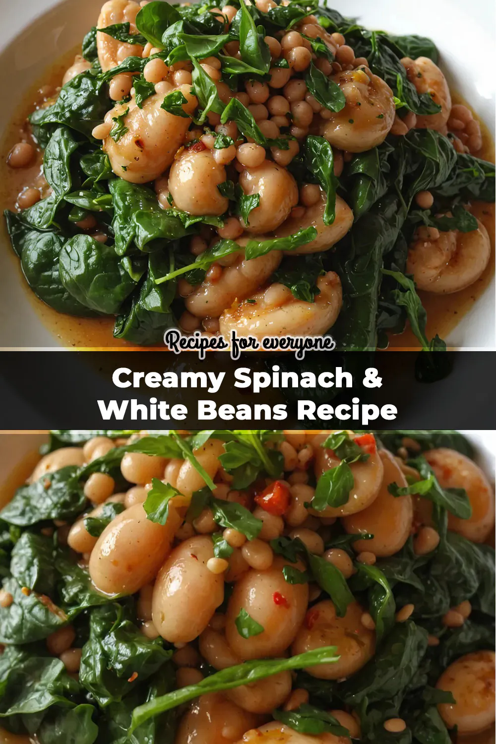 Creamy Spinach & White Beans Recipe