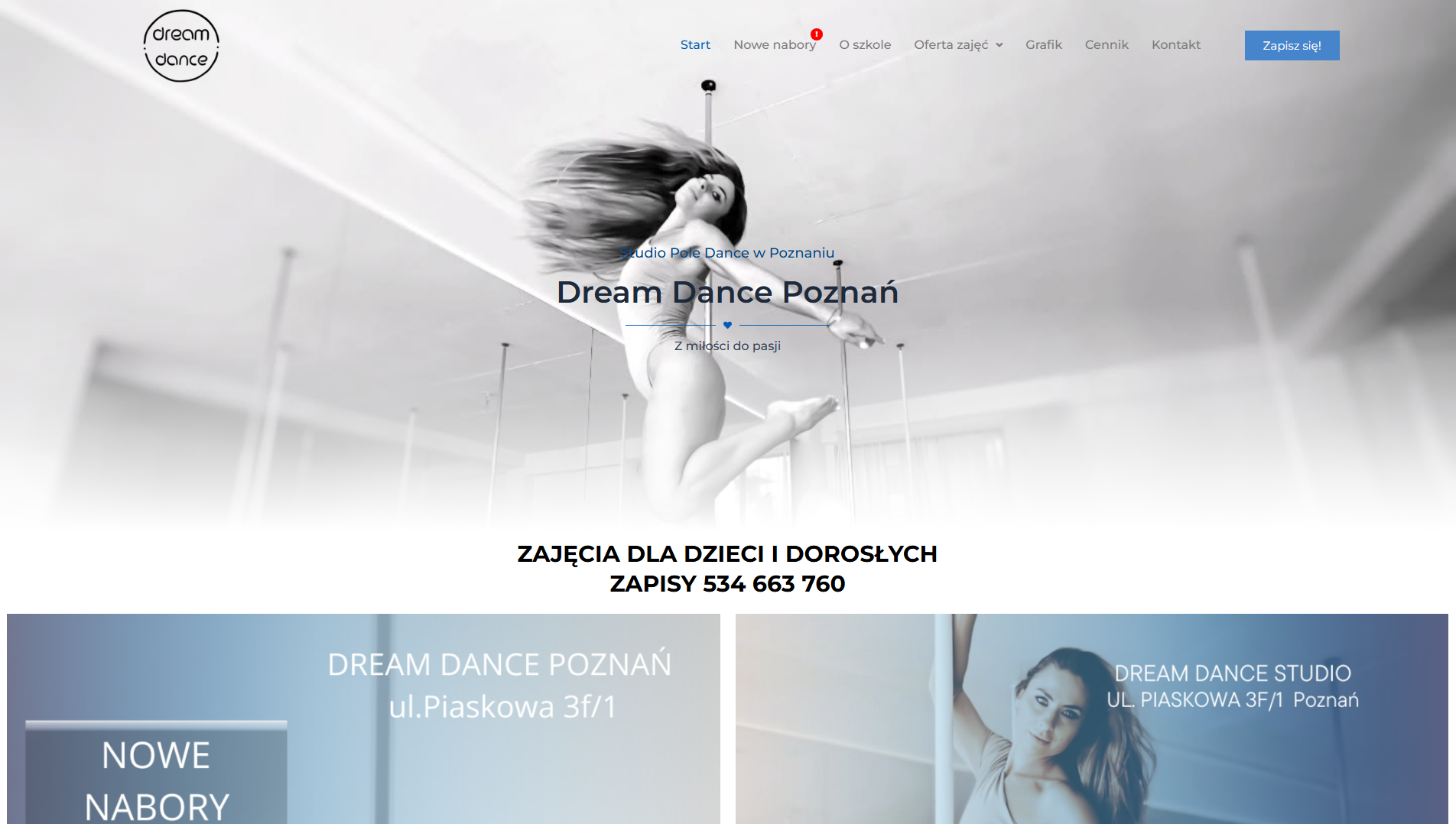 Stored capture of dreamdancepoznan.live