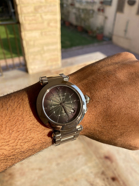 New Cartier Pasha Green indian dial 