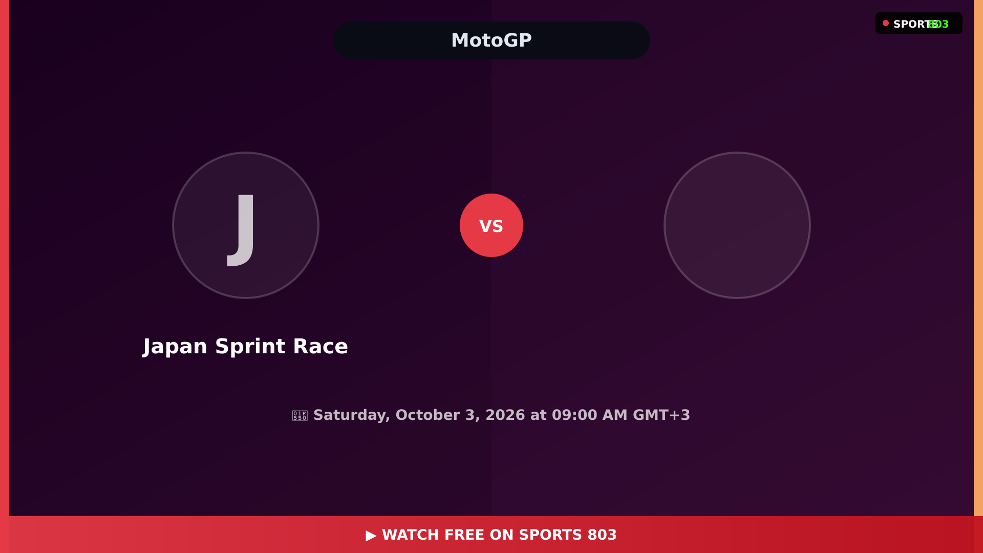Japan Sprint Race – Full Race Replay | Sports 803