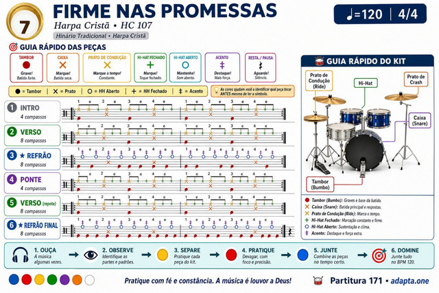 Partitura de bateria disponível na biblioteca — imagem 4