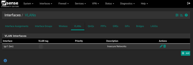 Configuring VLANs