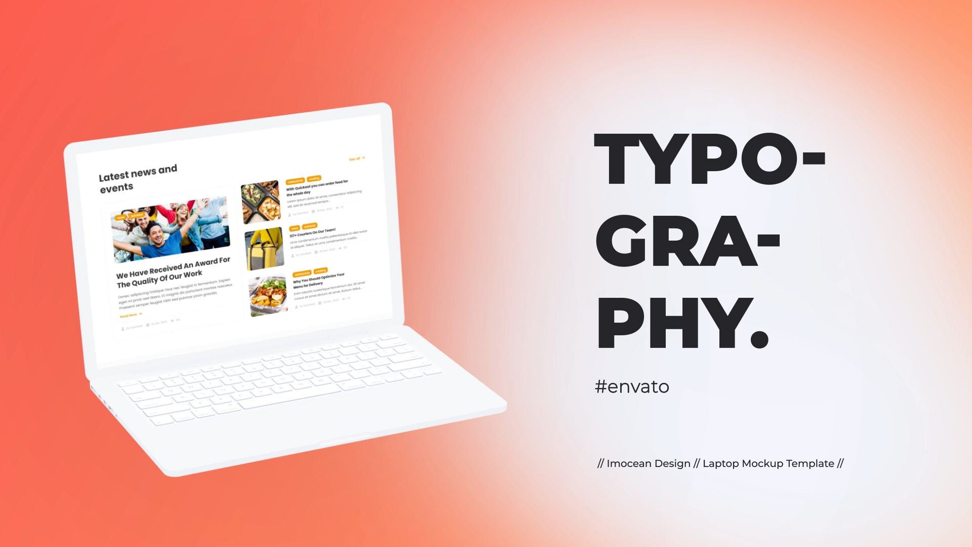 Colorful Website Promo - Laptop Mockup - 7