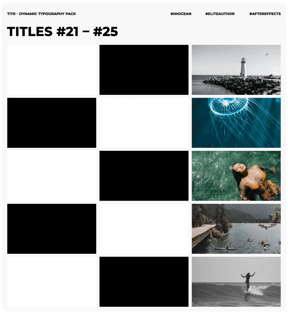 TITR | Dynamic Typography Pack - 12