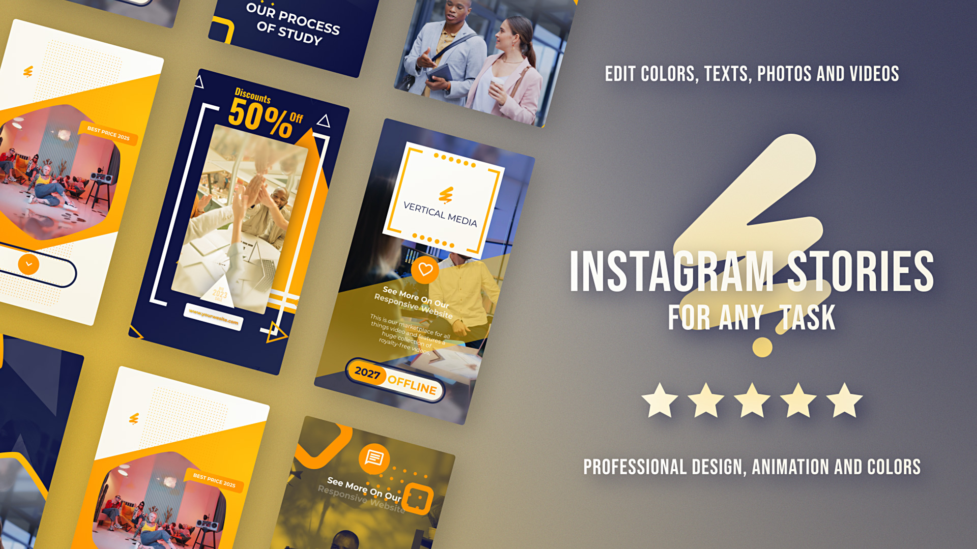 Blue Yellow Vertical Promo