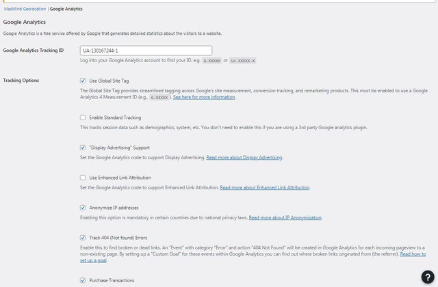 Woocommerce-Analytics-settings