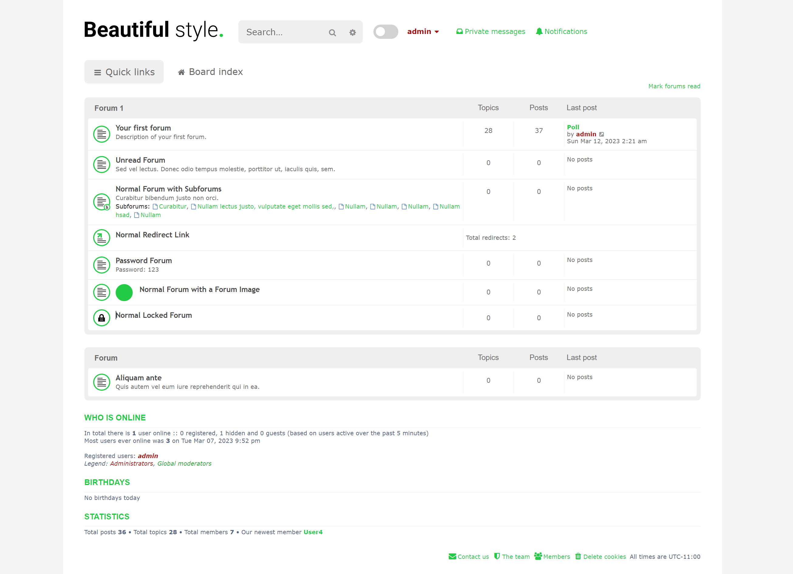 phpBB • [RC] Beautiful style for phpBB (Light/Dark) 3.3.10