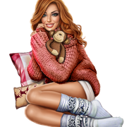 Girl With Toy Monkey 3