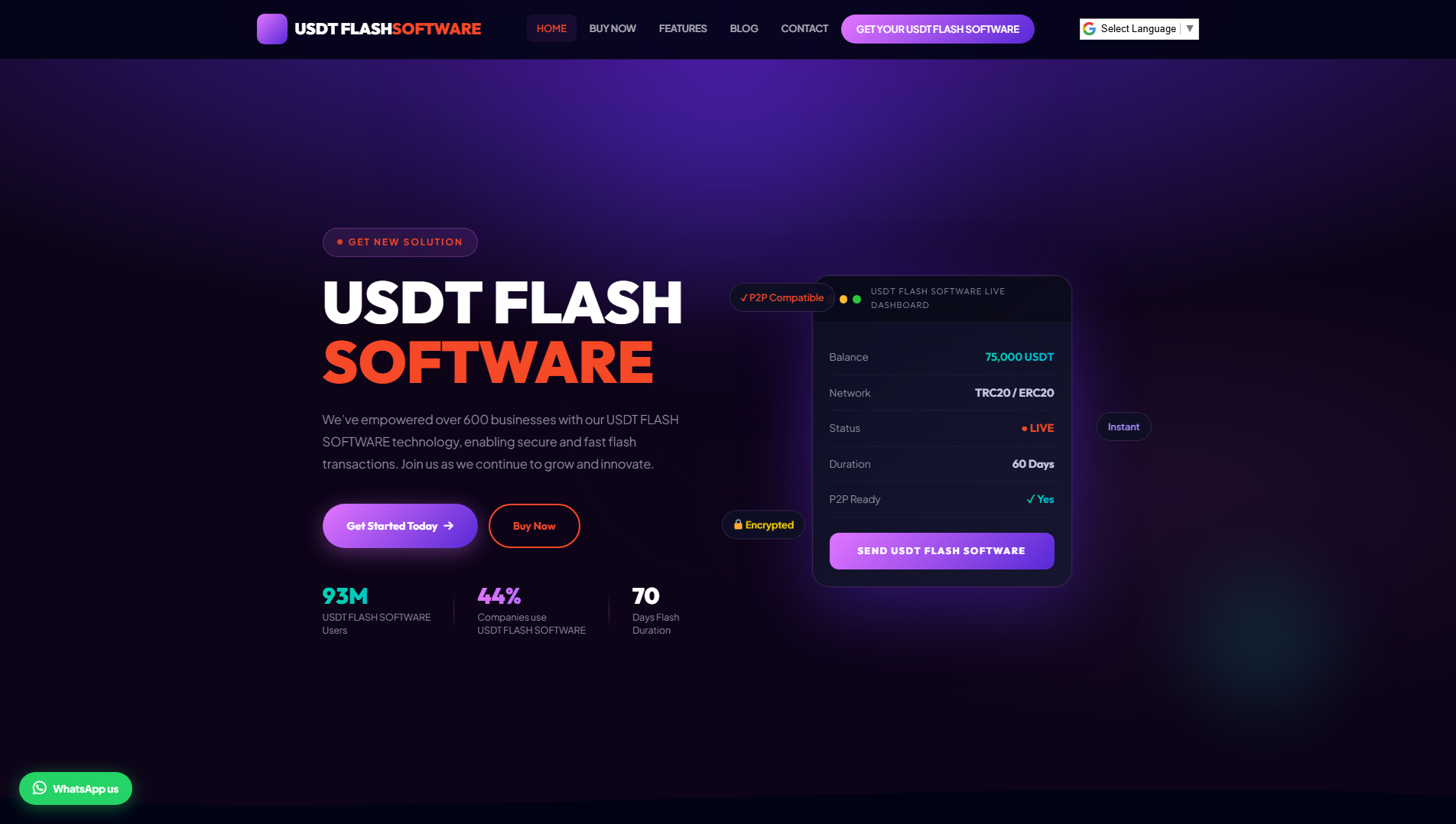 Stored capture of usdtflashsoftware.sale