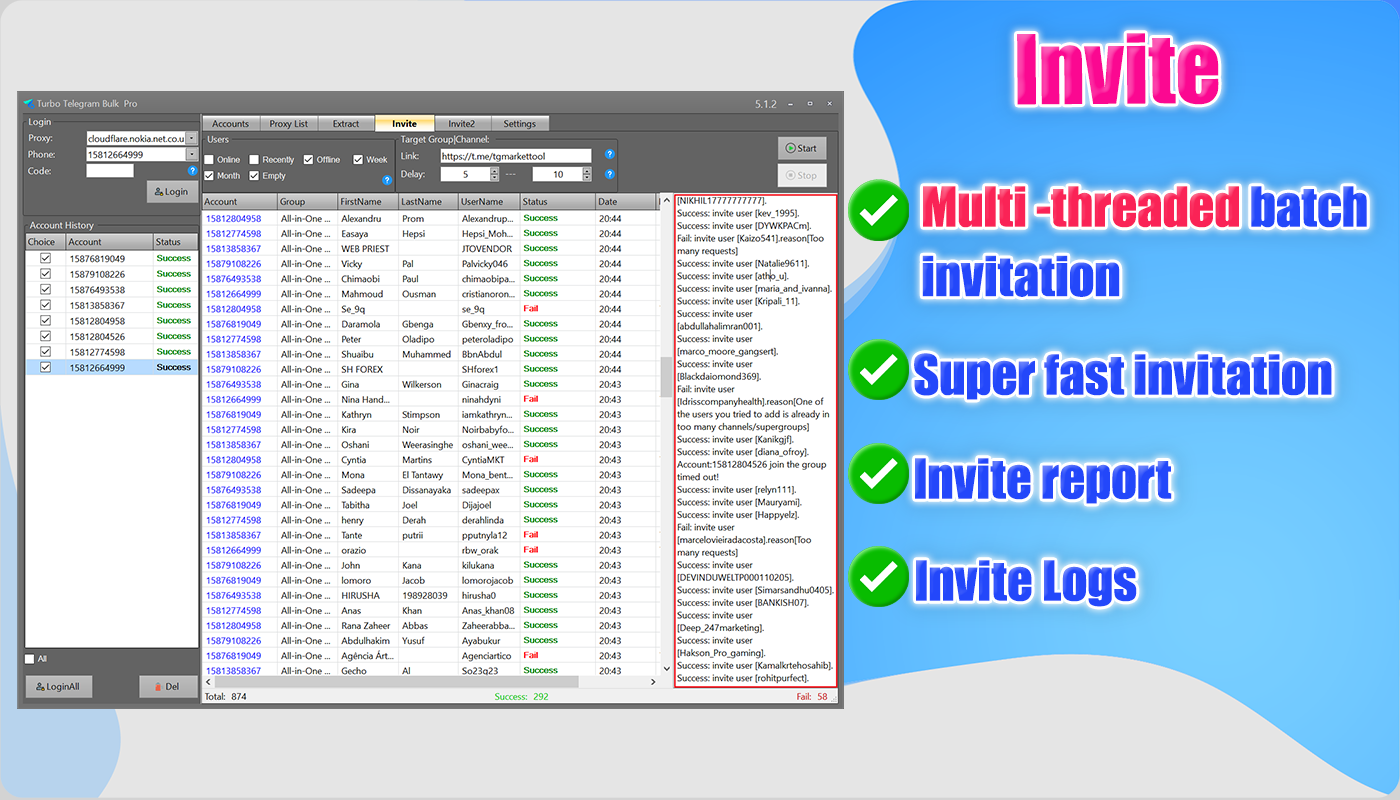 Turbo Telegram Bulk Ultra