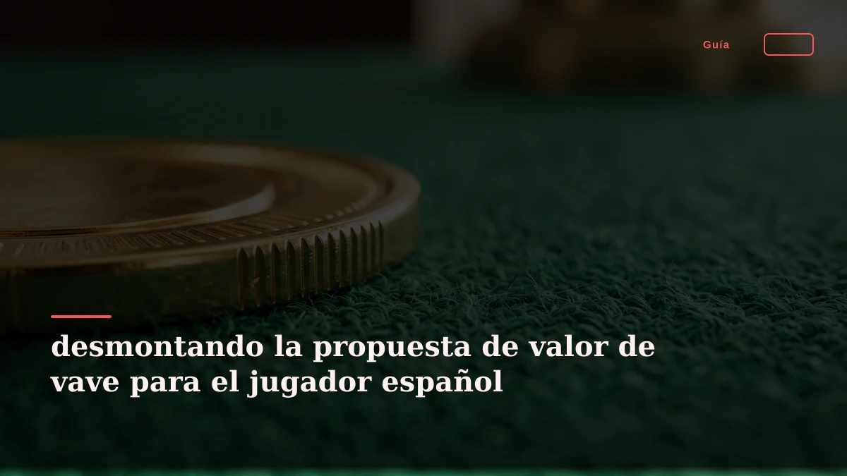 desmontando la propuesta de valor de vave para el jugador español