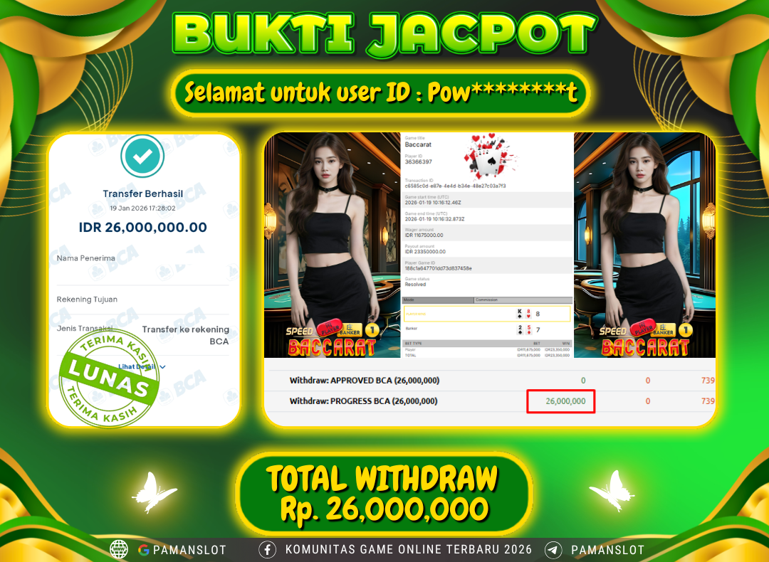 PAMANSLOT JACKPOT Game Live Games EVO-Xclusive Speed Baccarat C Rp.26,000,000- LUNAS