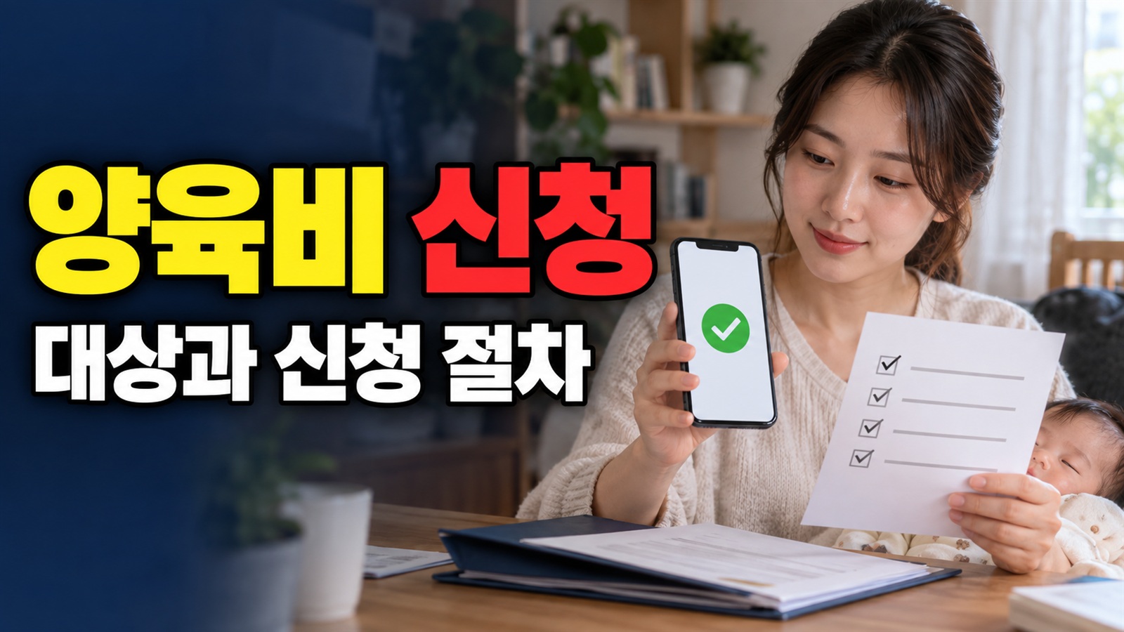 출생신고하러 갈 때 챙길 순창군 출산축하금·양육비 신청서류 관련 핵심 정보를 상징적으로 보여주는 썸네일 이미지