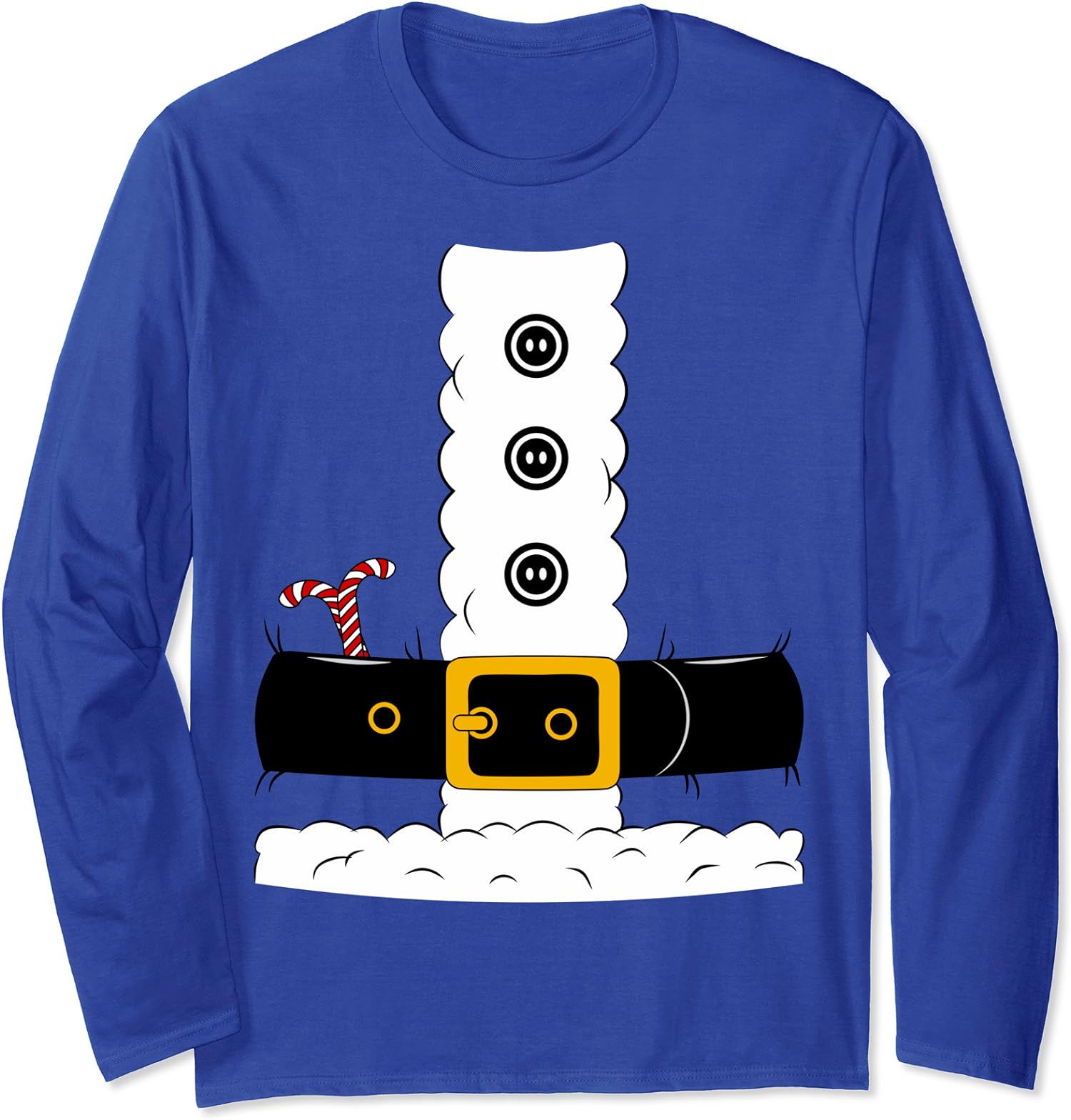 Christmas Shirt Santa Claus Suit Adult Long Sleeve T-Shirt