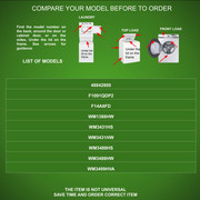 MFE57764501 WASHER DRYER Models