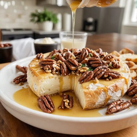 Easy Baked Brie with Honey & Pecans – Perfect Appetizer Recipe