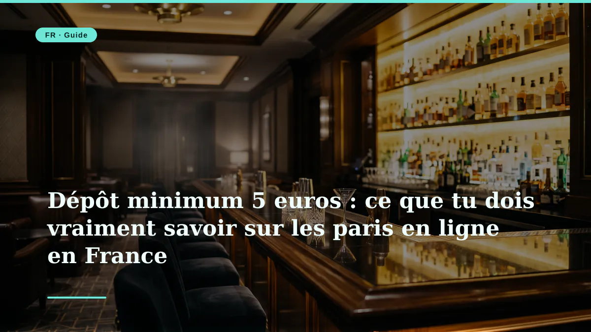 Dépôt minimum 5 euros : ce que tu dois vraiment savoir sur les paris en ligne en France