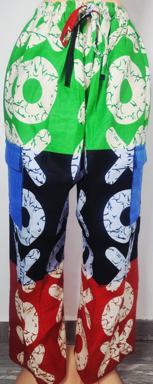 No CCargo Pants made with Ankara and Aso Oke Pantsaption