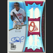 2012 Topps Triple Threads Rising Stars Adam Jones Autograph Jersey /99