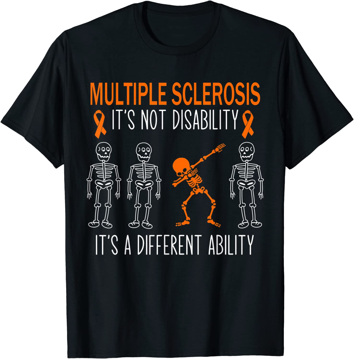 Dabbing Ability Multiple Sclerosis Awareness Ms Unisex T-Shirt
