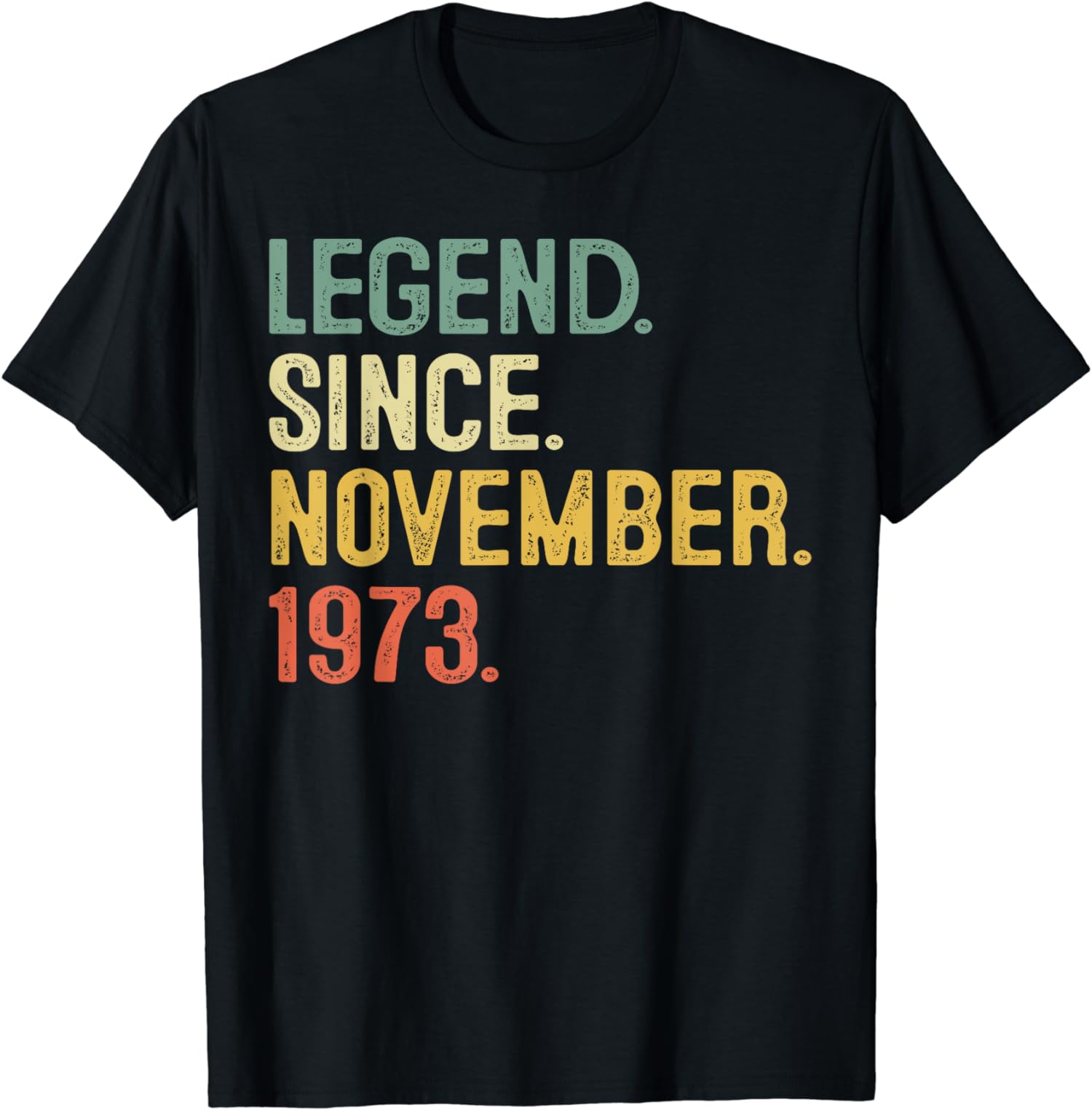 50 Years Old Gifts 50th Birthday Legend Since 1973 Unisex T-Shirt